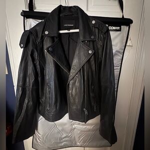 Lucky brand women’s leather jacket L